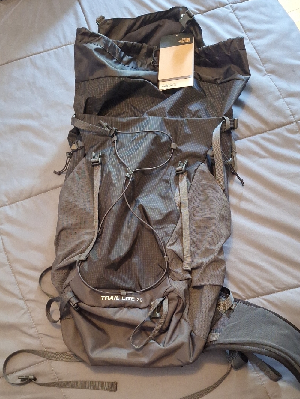 The North Face Trail Lite 36 Backpack in Charcoal